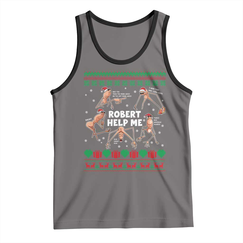 Marcus The Worm Robert Meme Christmas Tank Top - Wonder Print Shop