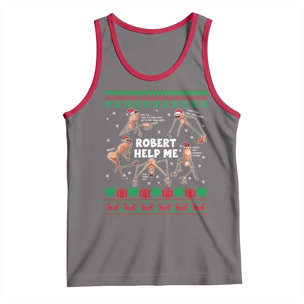 Marcus The Worm Robert Meme Christmas Tank Top - Wonder Print Shop