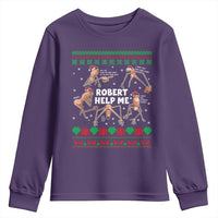 Marcus The Worm Robert Meme Christmas Youth Sweatshirt - Wonder Print Shop
