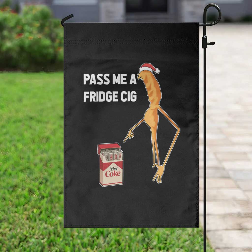 Marcus The Worm Robert Meme Christmas Garden Flag Pass Me A Fridge Cig - Wonder Print Shop