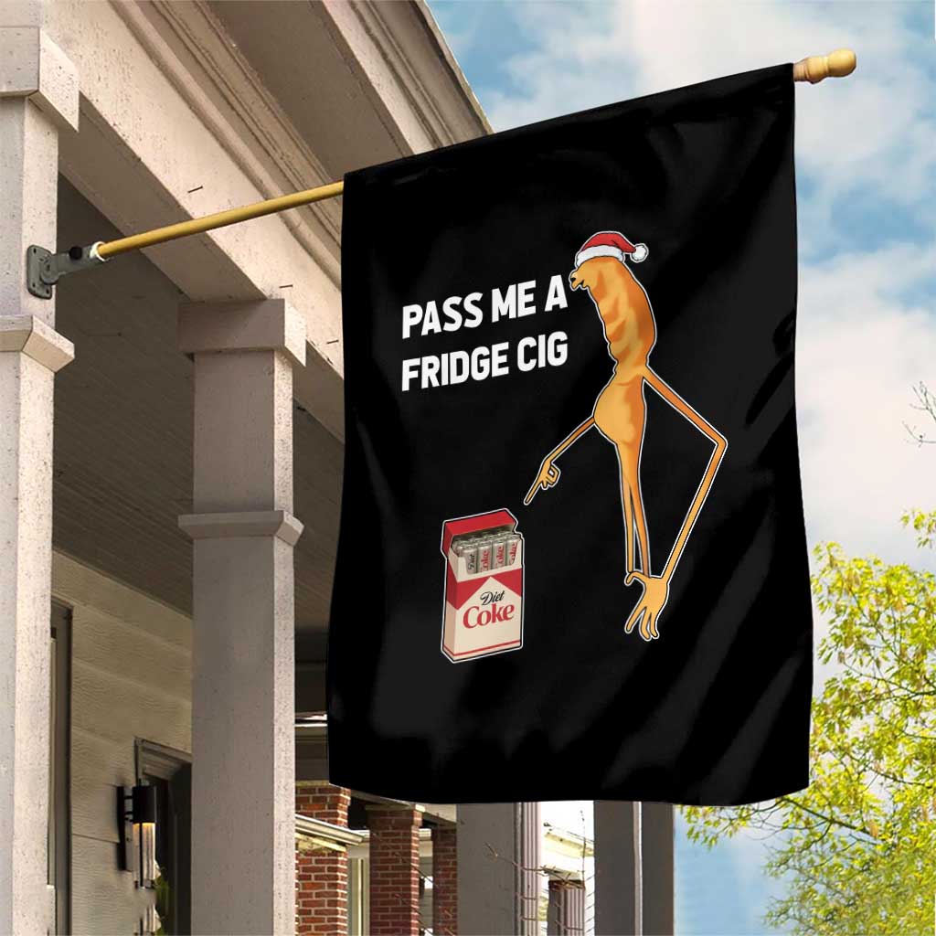 Marcus The Worm Robert Meme Christmas Garden Flag Pass Me A Fridge Cig - Wonder Print Shop