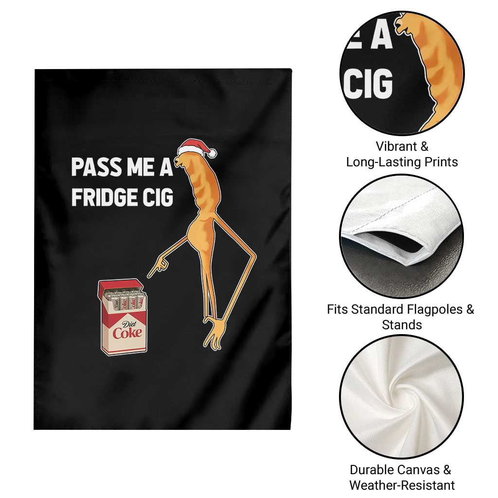 Marcus The Worm Robert Meme Christmas Garden Flag Pass Me A Fridge Cig - Wonder Print Shop