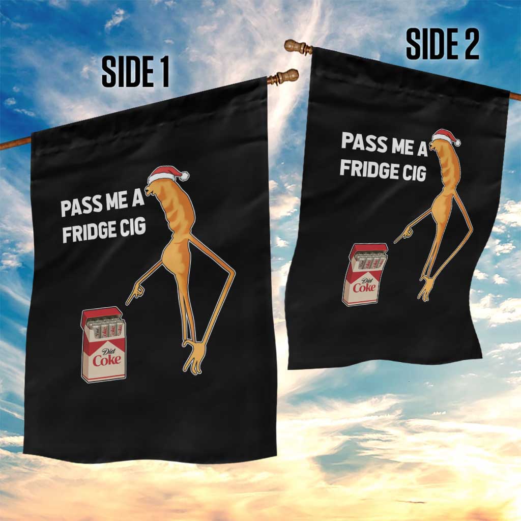 Marcus The Worm Robert Meme Christmas Garden Flag Pass Me A Fridge Cig - Wonder Print Shop
