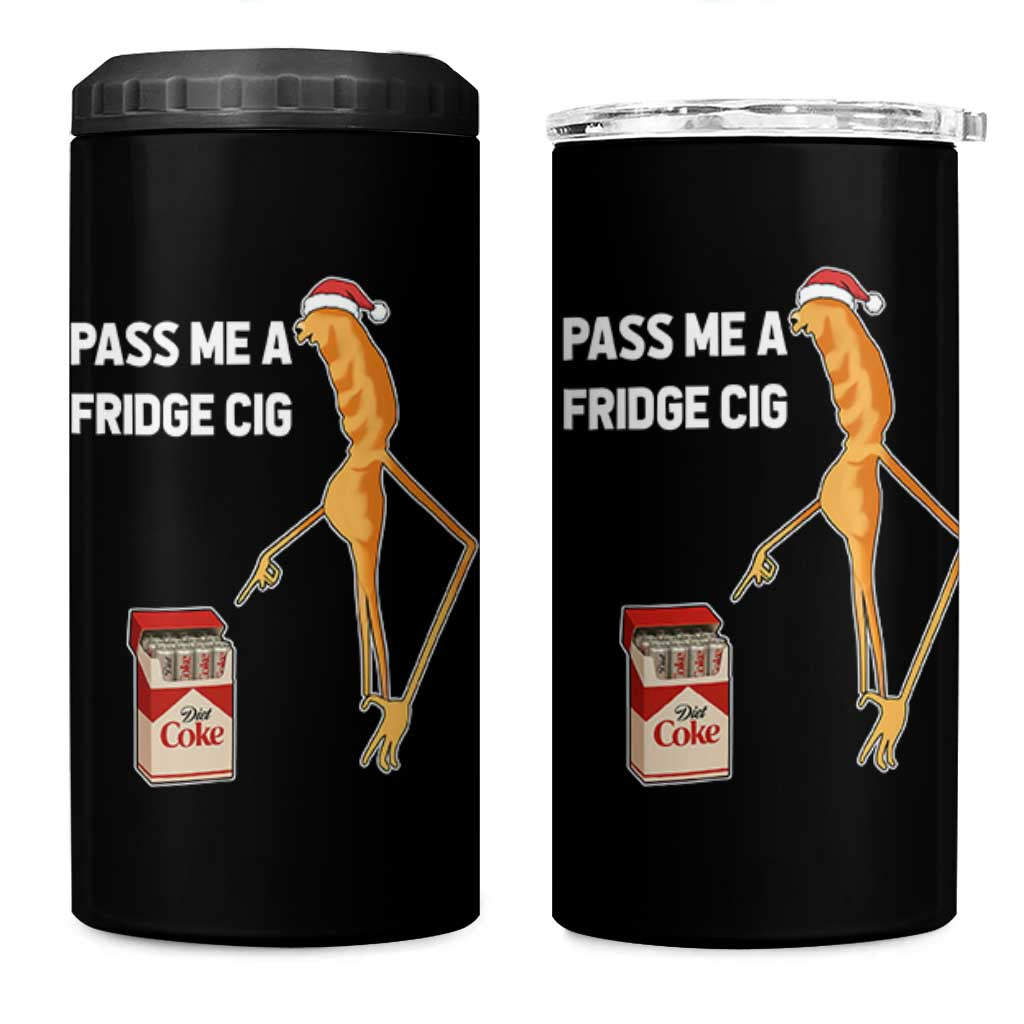 Marcus The Worm Robert Meme Christmas 4 in 1 Can Cooler Tumbler Pass Me A Fridge Cig - Wonder Print Shop