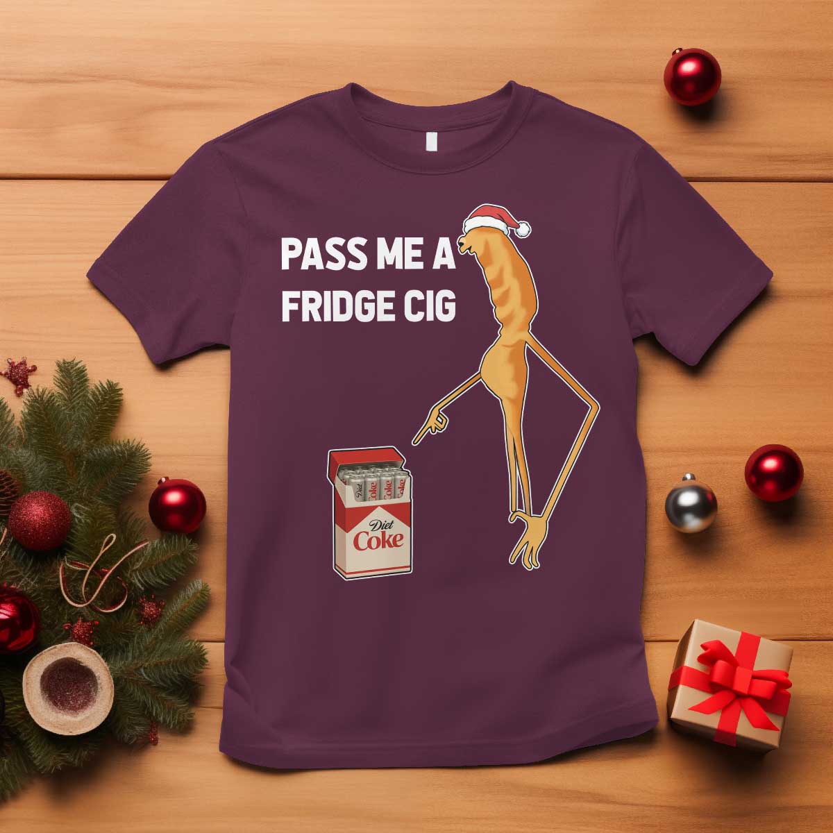 Marcus The Worm Robert Meme Christmas T Shirt Pass Me A Fridge Cig - Wonder Print Shop