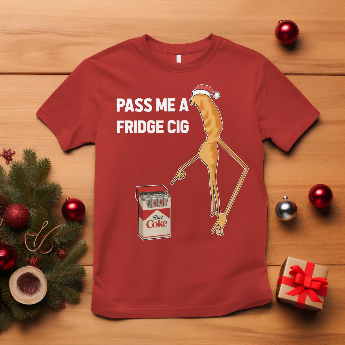 Marcus The Worm Robert Meme Christmas T Shirt Pass Me A Fridge Cig - Wonder Print Shop
