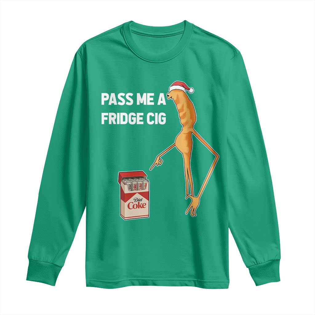 Marcus The Worm Robert Meme Christmas Long Sleeve Shirt Pass Me A Fridge Cig - Wonder Print Shop