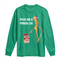 Marcus The Worm Robert Meme Christmas Long Sleeve Shirt Pass Me A Fridge Cig - Wonder Print Shop