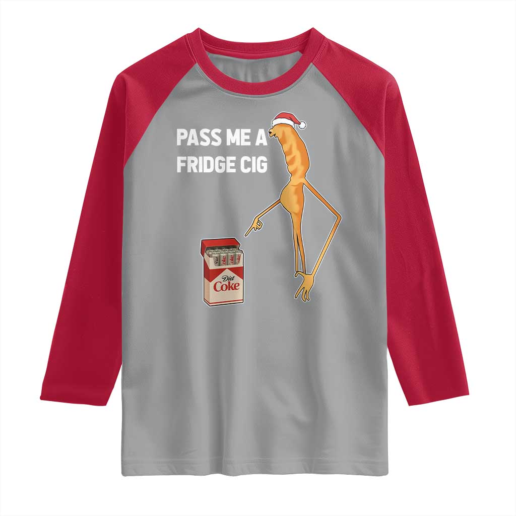 Marcus The Worm Robert Meme Christmas Raglan Shirt Pass Me A Fridge Cig - Wonder Print Shop