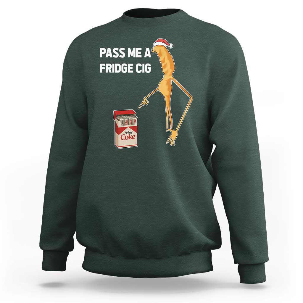 Marcus The Worm Robert Meme Christmas Sweatshirt Pass Me A Fridge Cig - Wonder Print Shop