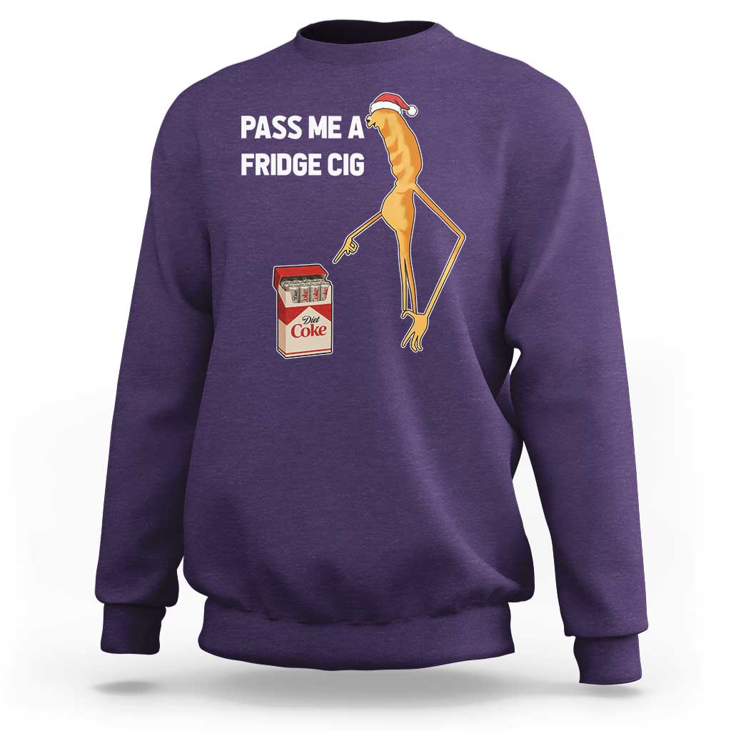 Marcus The Worm Robert Meme Christmas Sweatshirt Pass Me A Fridge Cig - Wonder Print Shop
