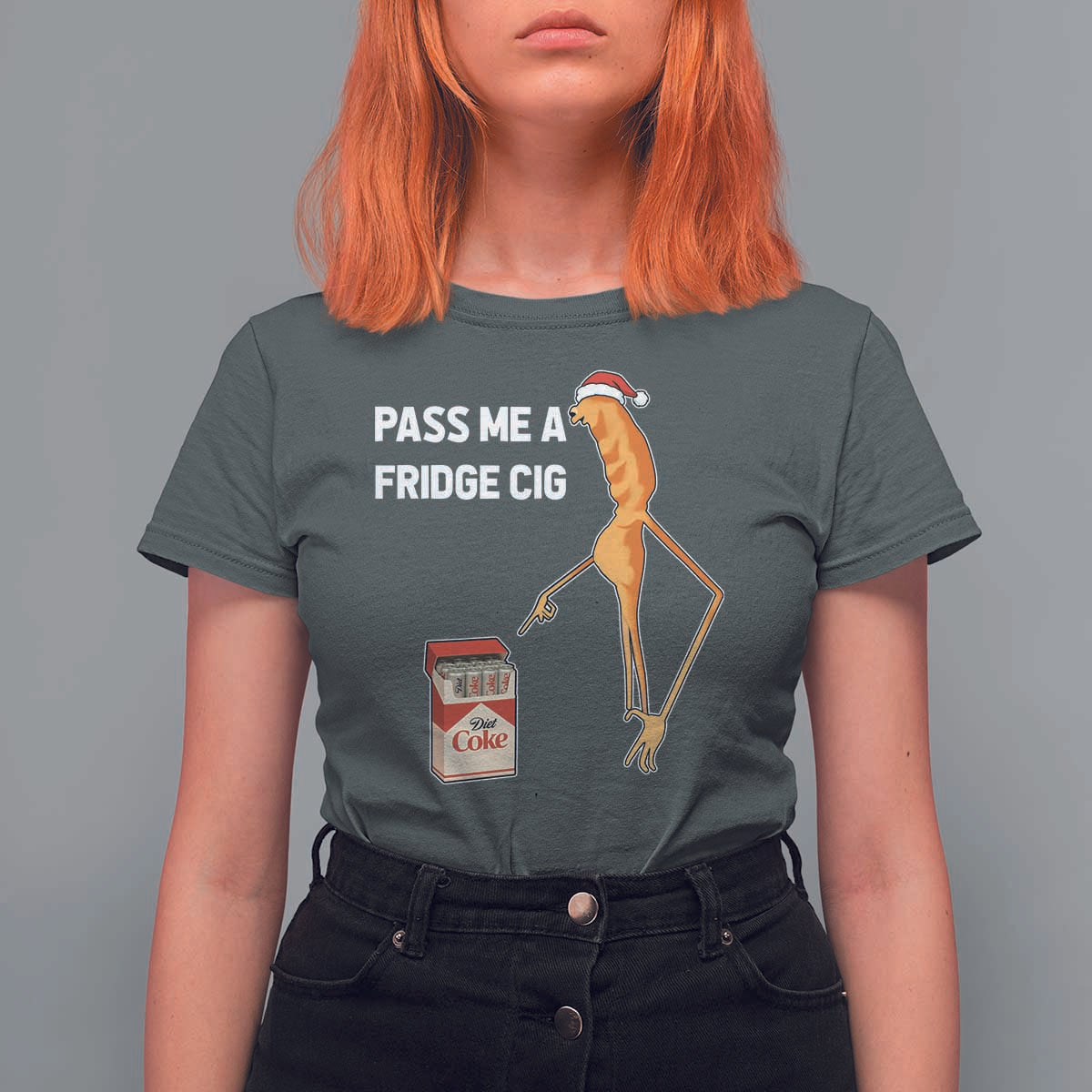 Marcus The Worm Robert Meme Christmas T Shirt For Women Pass Me A Fridge Cig - Wonder Print Shop