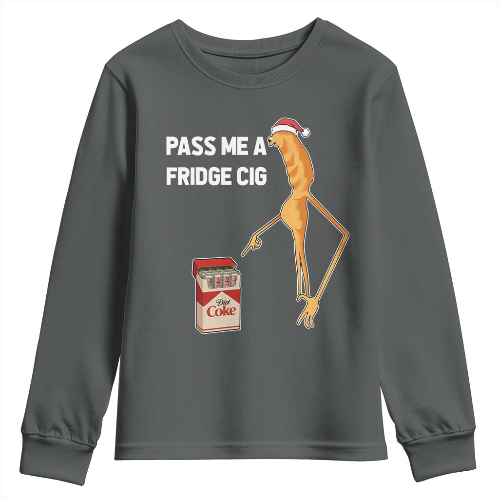 Marcus The Worm Robert Meme Christmas Youth Sweatshirt Pass Me A Fridge Cig - Wonder Print Shop