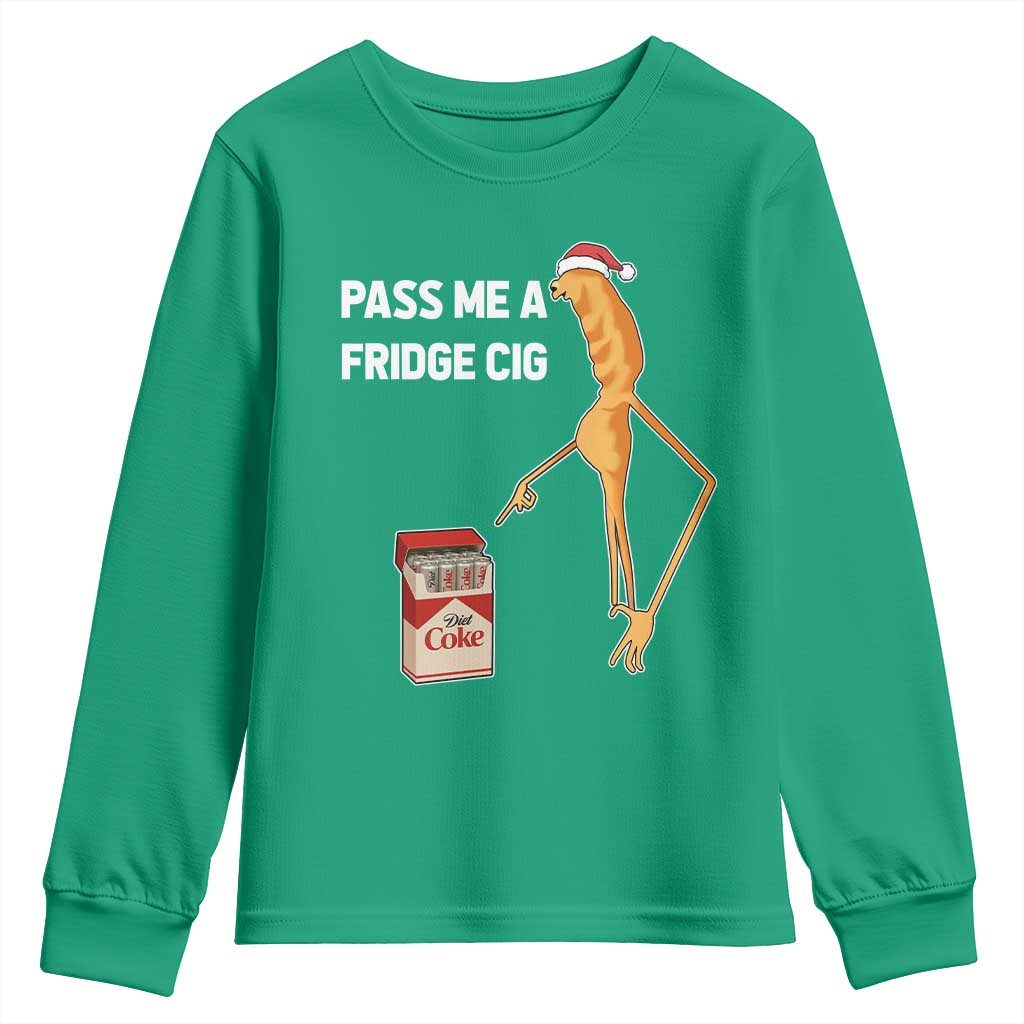 Marcus The Worm Robert Meme Christmas Youth Sweatshirt Pass Me A Fridge Cig - Wonder Print Shop