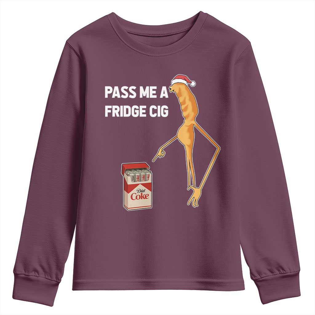 Marcus The Worm Robert Meme Christmas Youth Sweatshirt Pass Me A Fridge Cig - Wonder Print Shop