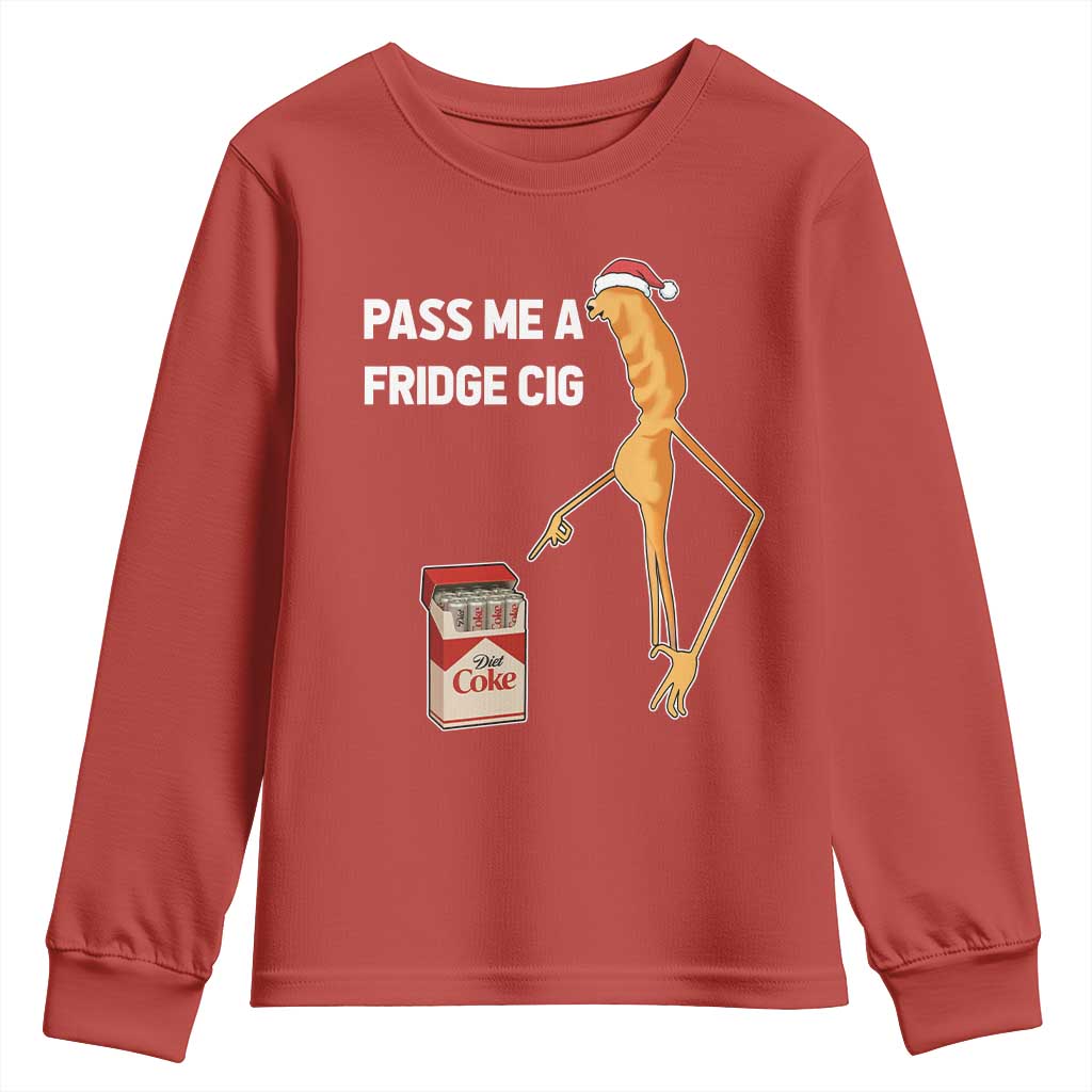 Marcus The Worm Robert Meme Christmas Youth Sweatshirt Pass Me A Fridge Cig - Wonder Print Shop