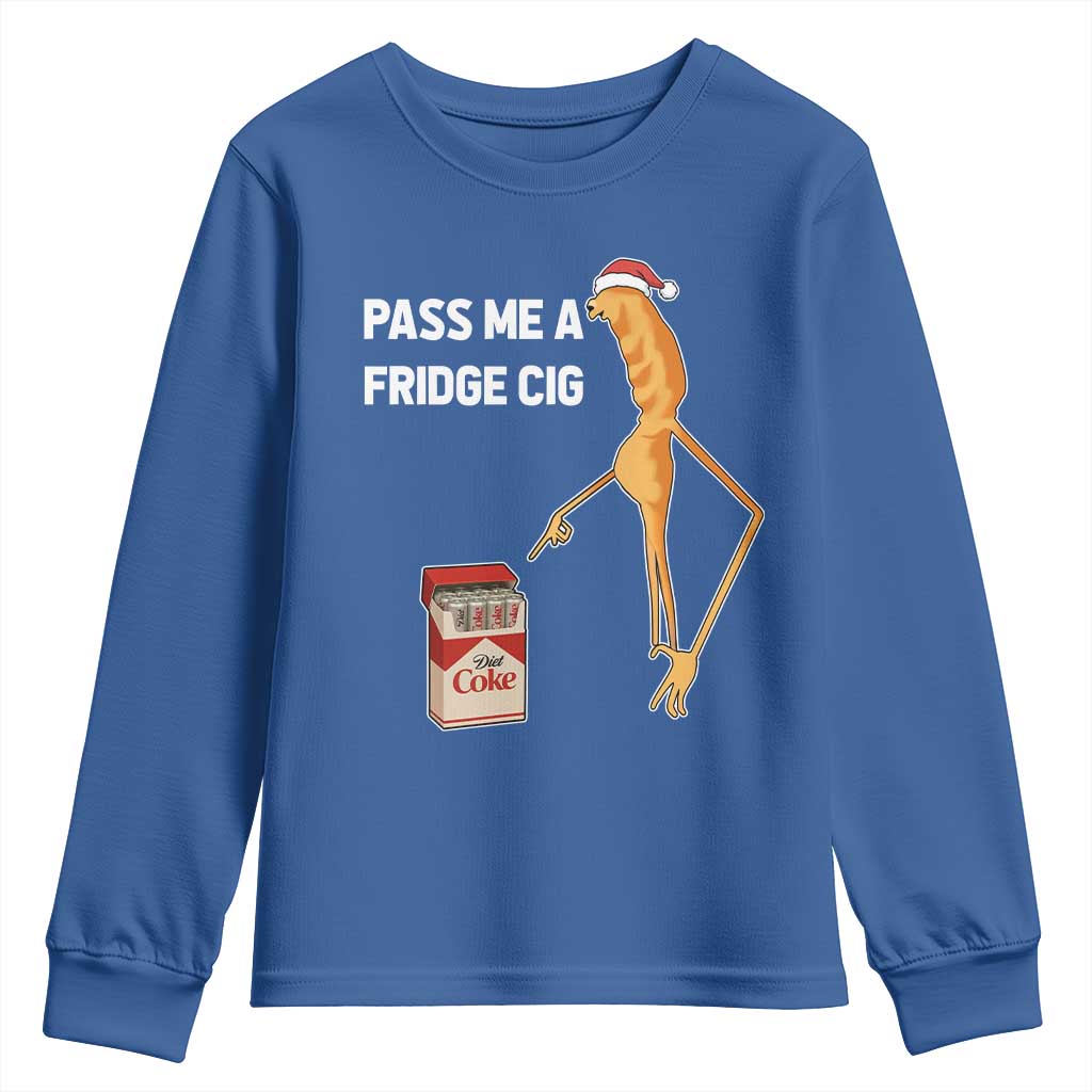 Marcus The Worm Robert Meme Christmas Youth Sweatshirt Pass Me A Fridge Cig - Wonder Print Shop