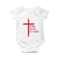God Forbid A White Boy Get A Lil Motion Baby Onesie Funny Christian Quote Meme - Wonder Print Shop