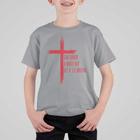 God Forbid A White Boy Get A Lil Motion T Shirt For Kid Funny Christian Quote Meme - Wonder Print Shop
