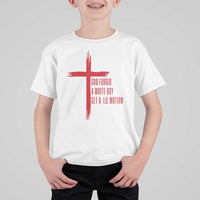 God Forbid A White Boy Get A Lil Motion T Shirt For Kid Funny Christian Quote Meme - Wonder Print Shop