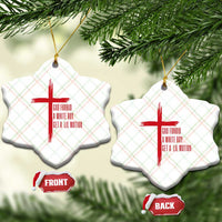 God Forbid A White Boy Get A Lil Motion Ceramic Ornament Funny Christian Quote Meme - Wonder Print Shop