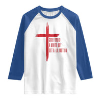 God Forbid A White Boy Get A Lil Motion Raglan Shirt Funny Christian Quote Meme - Wonder Print Shop