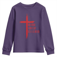 God Forbid A White Boy Get A Lil Motion Youth Sweatshirt Funny Christian Quote Meme - Wonder Print Shop