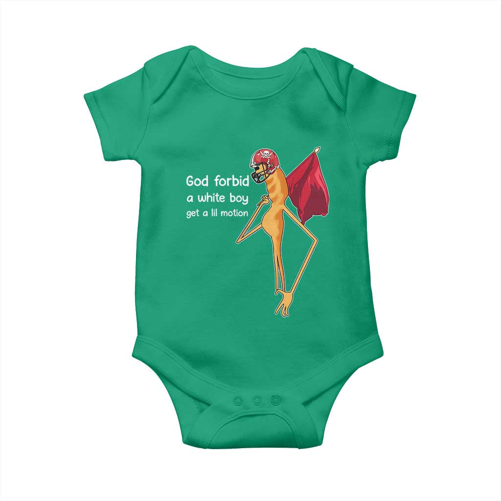 God Forbid A White Boy Get A Lil Motion Baby Onesie Marcus The Worm Robert Meme Cosplay - Wonder Print Shop