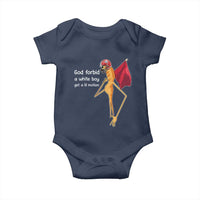 God Forbid A White Boy Get A Lil Motion Baby Onesie Marcus The Worm Robert Meme Cosplay - Wonder Print Shop