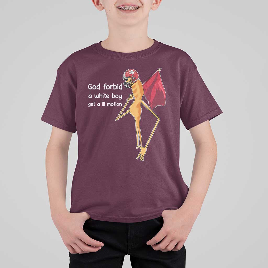 God Forbid A White Boy Get A Lil Motion T Shirt For Kid Marcus The Worm Robert Meme Cosplay - Wonder Print Shop