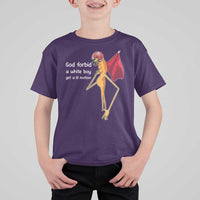 God Forbid A White Boy Get A Lil Motion T Shirt For Kid Marcus The Worm Robert Meme Cosplay - Wonder Print Shop