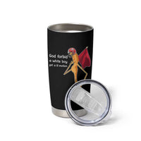 God Forbid A White Boy Get A Lil Motion Tumbler Cup Marcus The Worm Robert Meme Cosplay - Wonder Print Shop