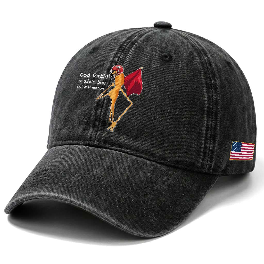 God Forbid A White Boy Get A Lil Motion Washed Cotton Baseball Cap Marcus The Worm Robert Meme Cosplay