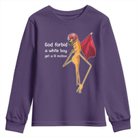 God Forbid A White Boy Get A Lil Motion Youth Sweatshirt Marcus The Worm Robert Meme Cosplay - Wonder Print Shop