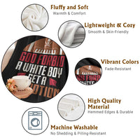 God Forbid A White Boy Get A Lil Motion Throw Blanket Funny Football Quote - Wonder Print Shop