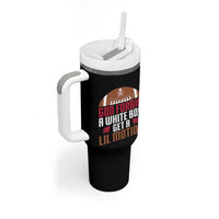 God Forbid A White Boy Get A Lil Motion Tumbler With Handle Funny Football Quote - Wonder Print Shop