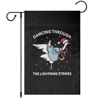 Christmas Goose Nurse Garden Flag Dancing Through The Lightning Strikes - Wonder Print Shop