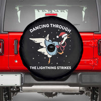 Christmas Goose Nurse Spare Tire Cover Dancing Through The Lightning Strikes - Wonder Print Shop