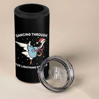 Christmas Goose Nurse 4 in 1 Can Cooler Tumbler Dancing Through The Lightning Strikes - Wonder Print Shop