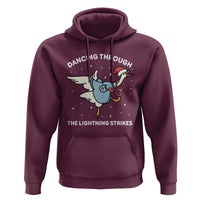 Christmas Goose Nurse Hoodie Dancing Through The Lightning Strikes - Wonder Print Shop