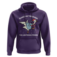 Christmas Goose Nurse Hoodie Dancing Through The Lightning Strikes - Wonder Print Shop