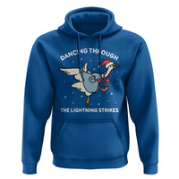 Christmas Goose Nurse Hoodie Dancing Through The Lightning Strikes - Wonder Print Shop