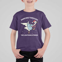 Christmas Goose Nurse T Shirt For Kid Dancing Through The Lightning Strikes - Wonder Print Shop