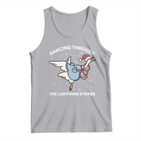 Christmas Goose Nurse Tank Top Dancing Through The Lightning Strikes - Wonder Print Shop