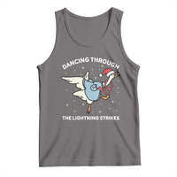 Christmas Goose Nurse Tank Top Dancing Through The Lightning Strikes - Wonder Print Shop