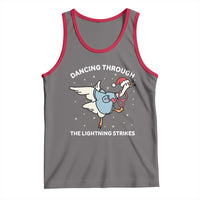 Christmas Goose Nurse Tank Top Dancing Through The Lightning Strikes - Wonder Print Shop
