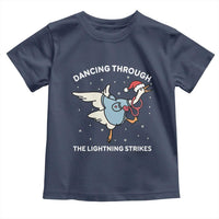 Christmas Goose Nurse Toddler T Shirt Dancing Through The Lightning Strikes - Wonder Print Shop