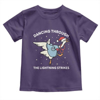 Christmas Goose Nurse Toddler T Shirt Dancing Through The Lightning Strikes - Wonder Print Shop