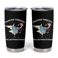 Christmas Goose Nurse Tumbler Cup Dancing Through The Lightning Strikes - Wonder Print Shop