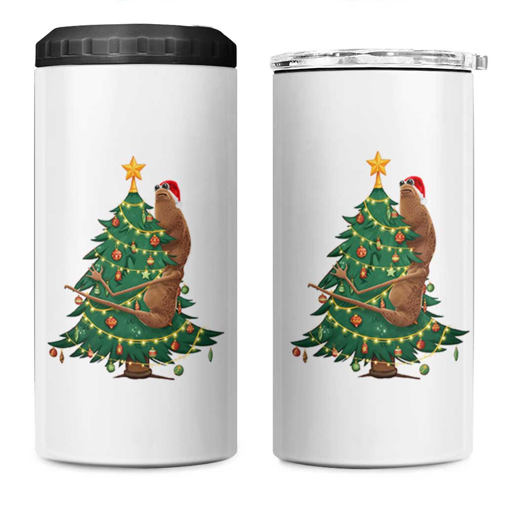 Marcus The Worm Robert Meme Funny Christmas 4 in 1 Can Cooler Tumbler - Wonder Print Shop